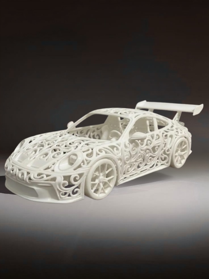 3D Printed Collectible Porsche 992 GT3 Voronoi made from  - Buy online in India