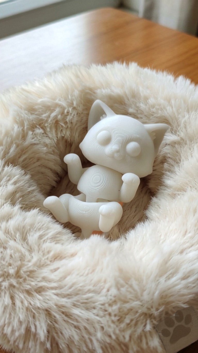 3D Printed Articulated Pocket Flexi-Kitten made from  - Buy online in India